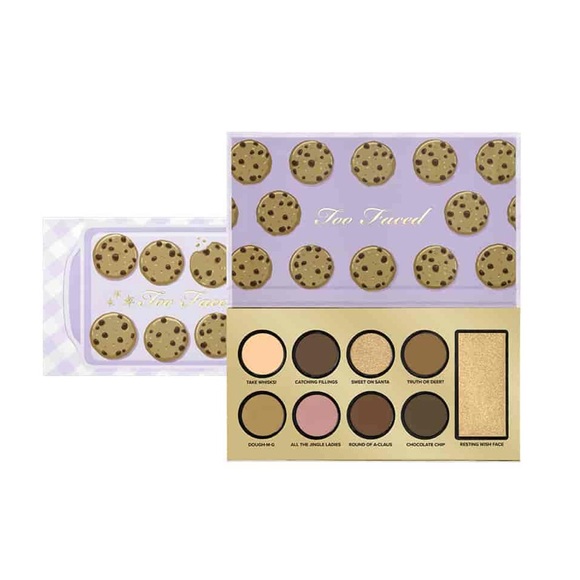 Too Faced Christmas Bake Shoppe Chocolate Chip Cookie-Scented Face & Eye Palette - Picture 2 of 7